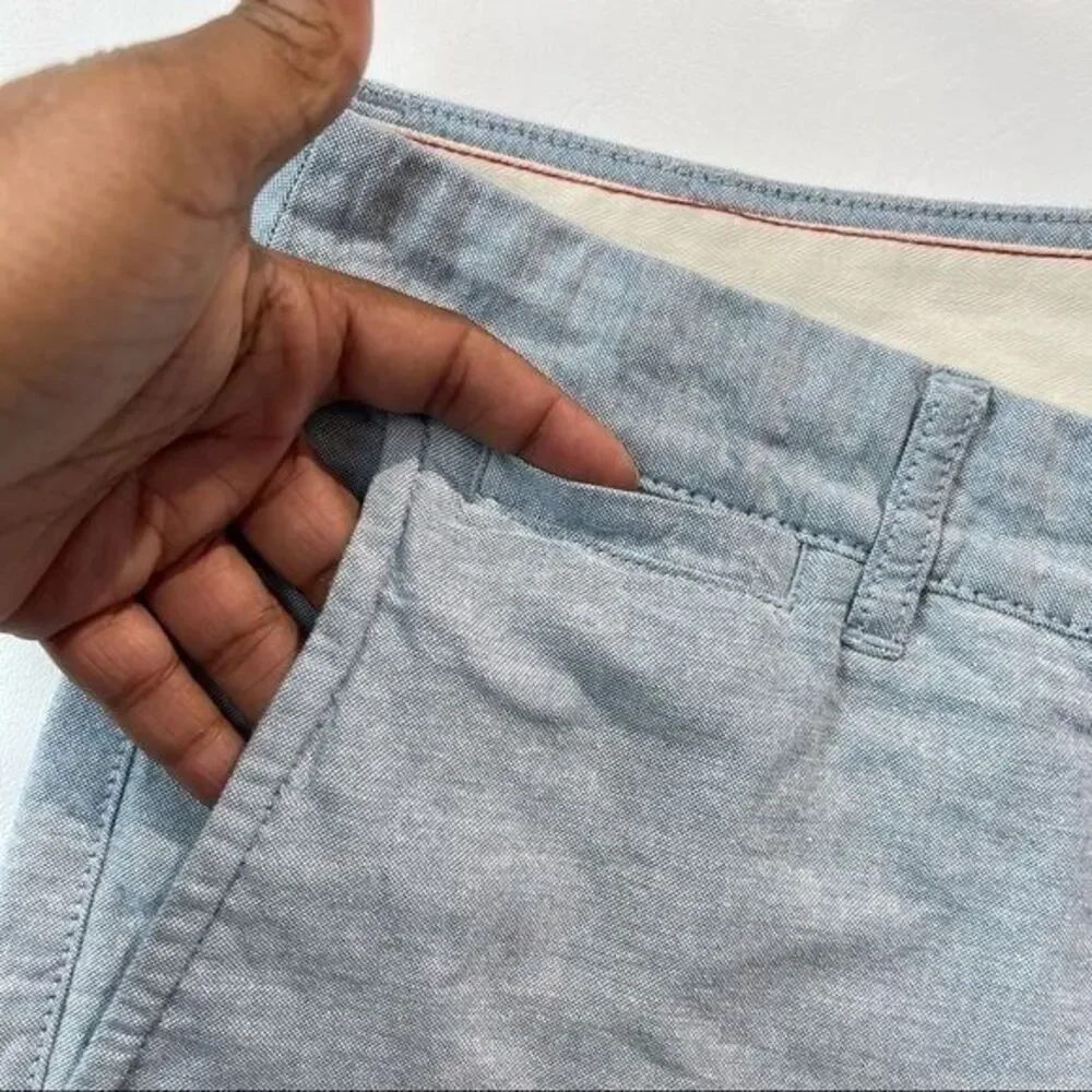 H&M LOGG Mens light blue Cotton chino shorts Sz 34